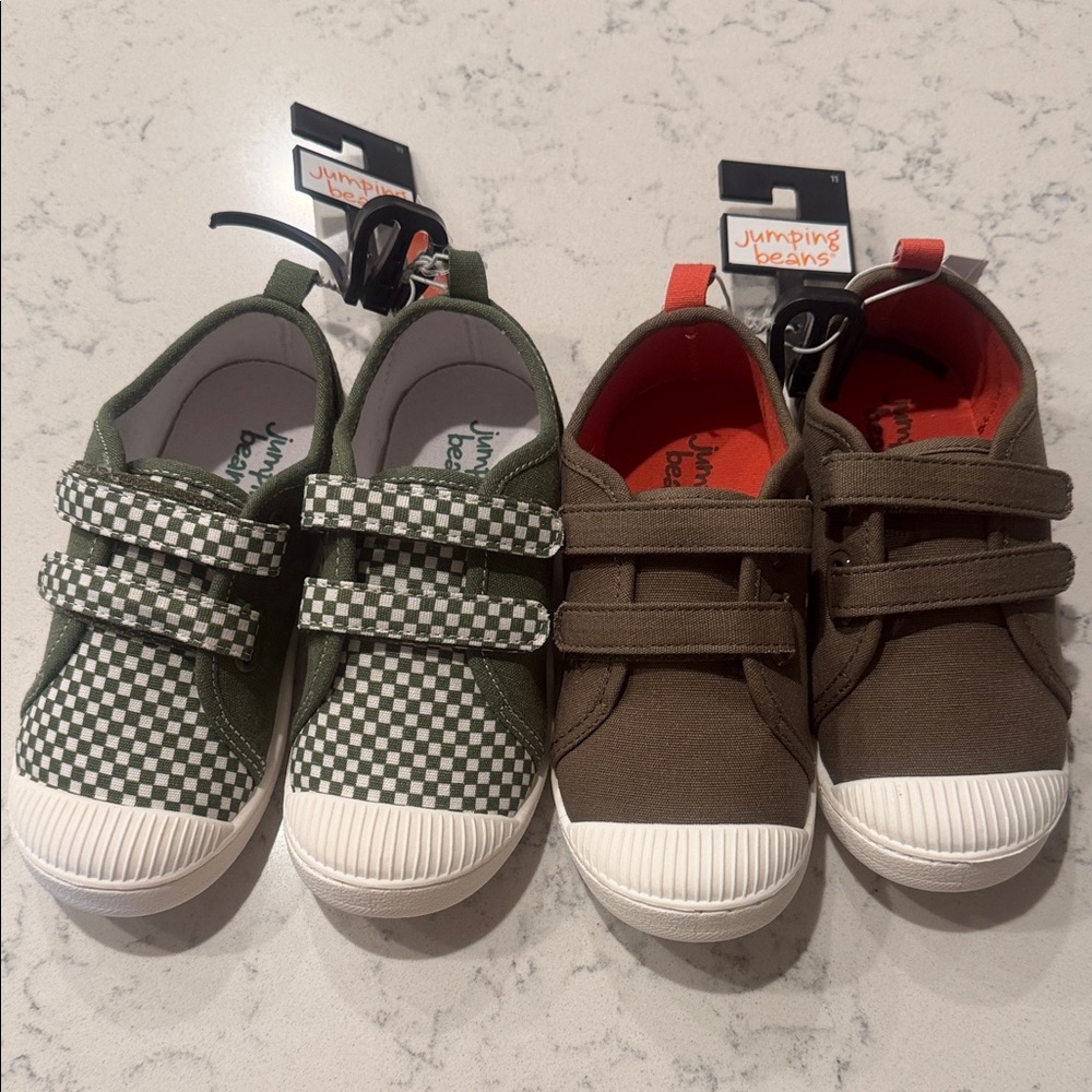 Jumping Beans Toddler Green and dark Green Shoes